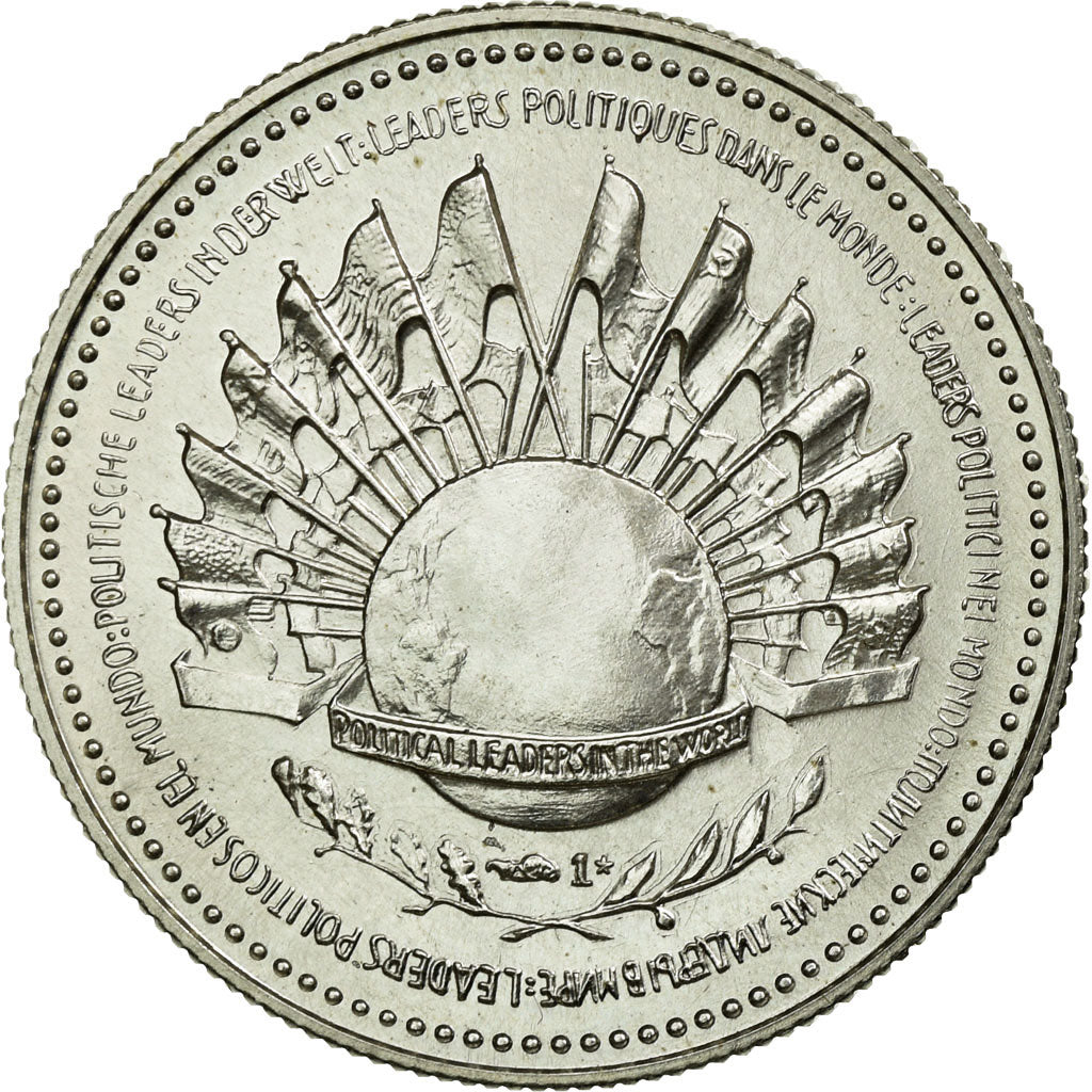 France, Medal, Politique, De Gaulle, 1980, MS(65-70), Silver