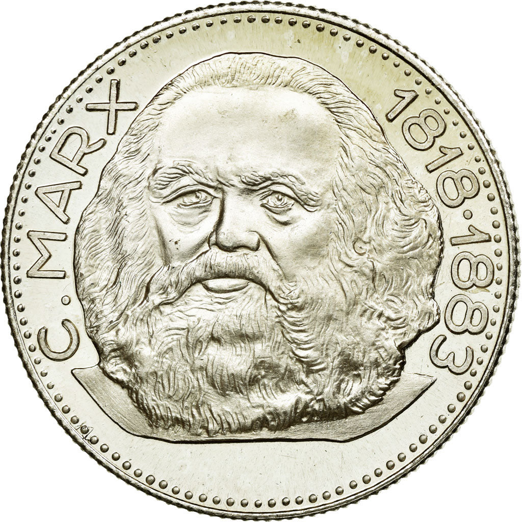 Germany, Medal, Les Leaders Communistes, Karl Marx, MS(64), Copper Plated Silver