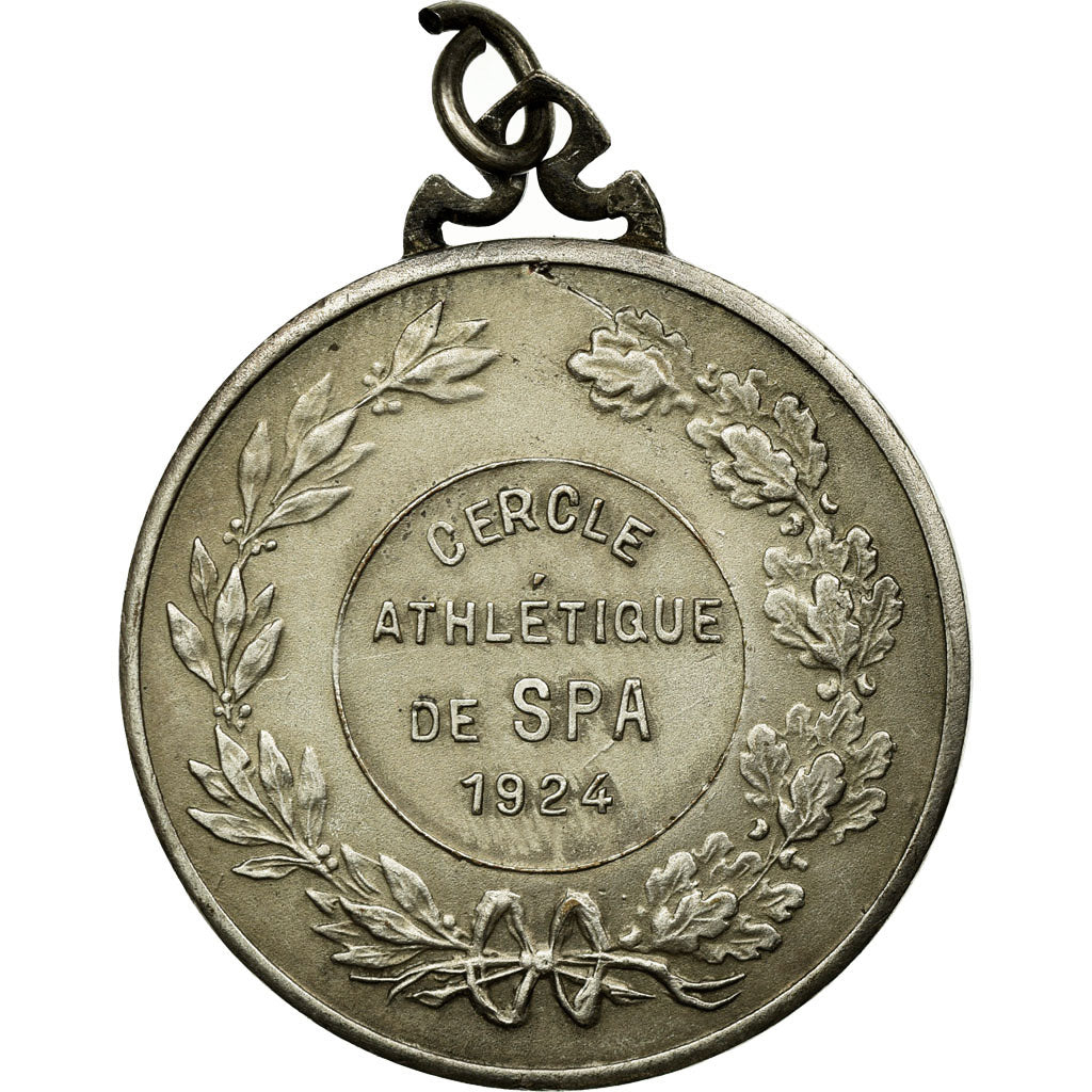 Belgium, Medal, Sport, cercle Athlétique de Spa, 1924, Michel, AU(55-58)
