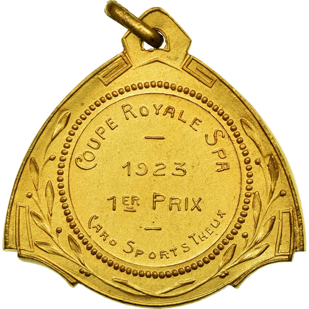 Belgique, Médaille, Sport, Coupe Royale, Spa, 1923, SUP, Gilt Bronze