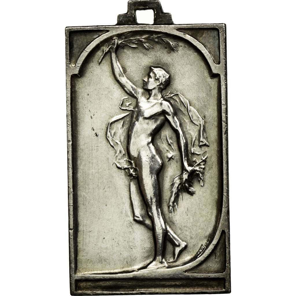 Belgium, Medal, Sport, Coupe d'Oultremont, 1919, AU(55-58), Silvered bronze
