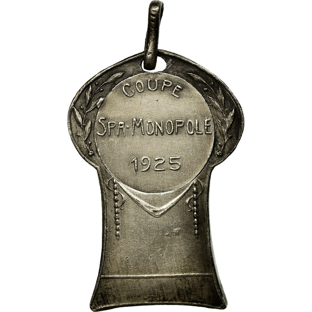 Belgium, Medal, Sport, Coupe Spa-Monopole, 1925, AU(55-58), Silvered bronze