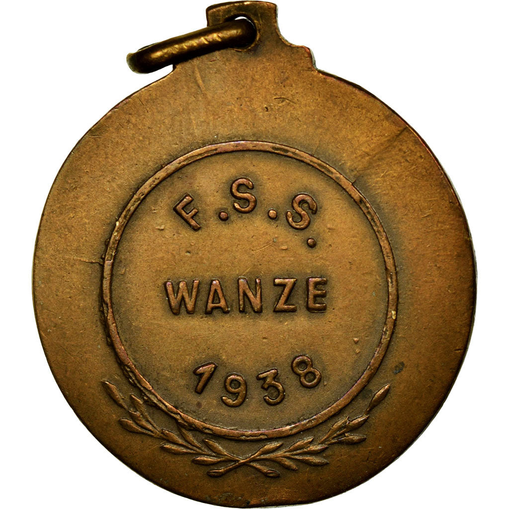 Belgium, Medal, Sport, FSS Wanze, 1938, AU(50-53), Bronze