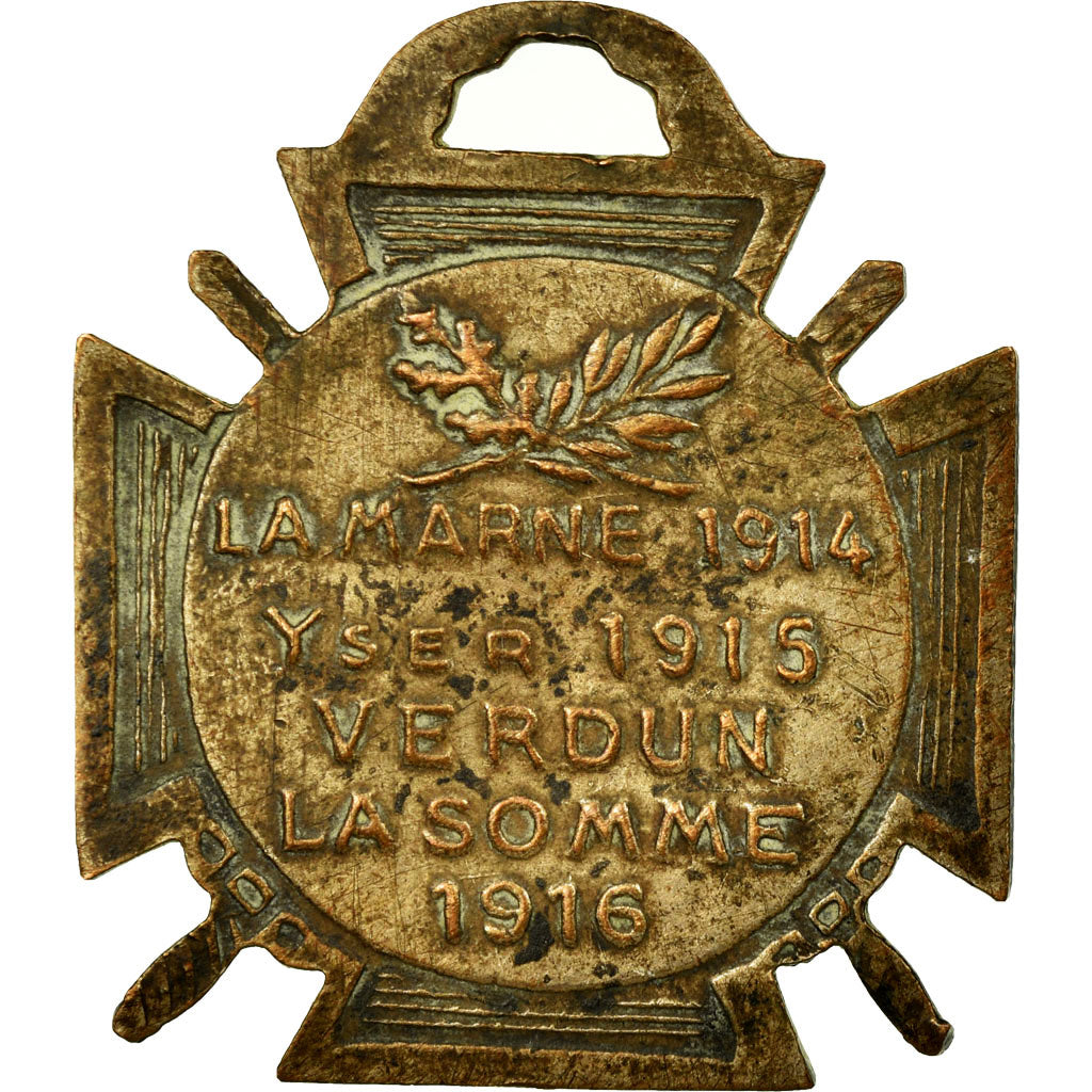 France, Journée du poilu, Medal, 1915, Good Quality, Copper, 30