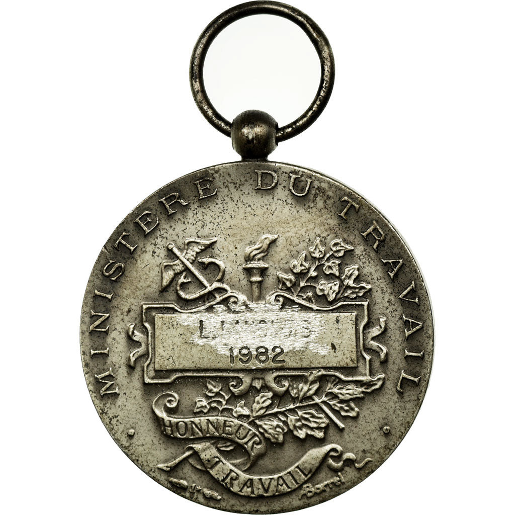 France, Médaille d'honneur du travail, Medal, 1982, Good Quality, Borrel.A