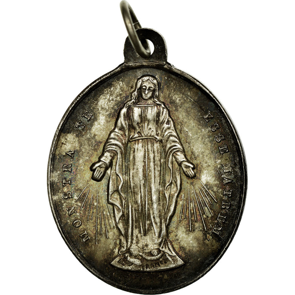 France, Médaille, Congrégation des enfants de Marie, TTB+, Silvered bronze