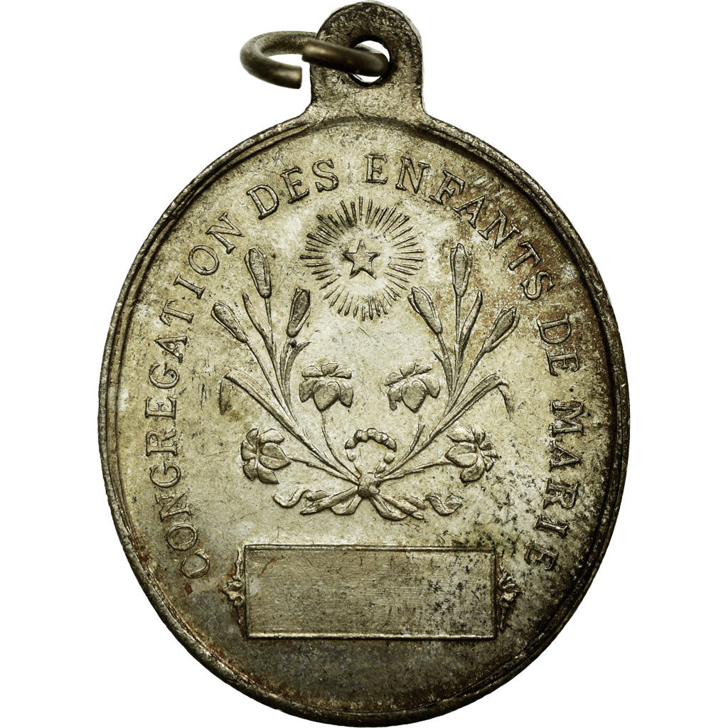 France, Medal, Congrégation des enfants de Marie, EF(40-45), Silvered bronze