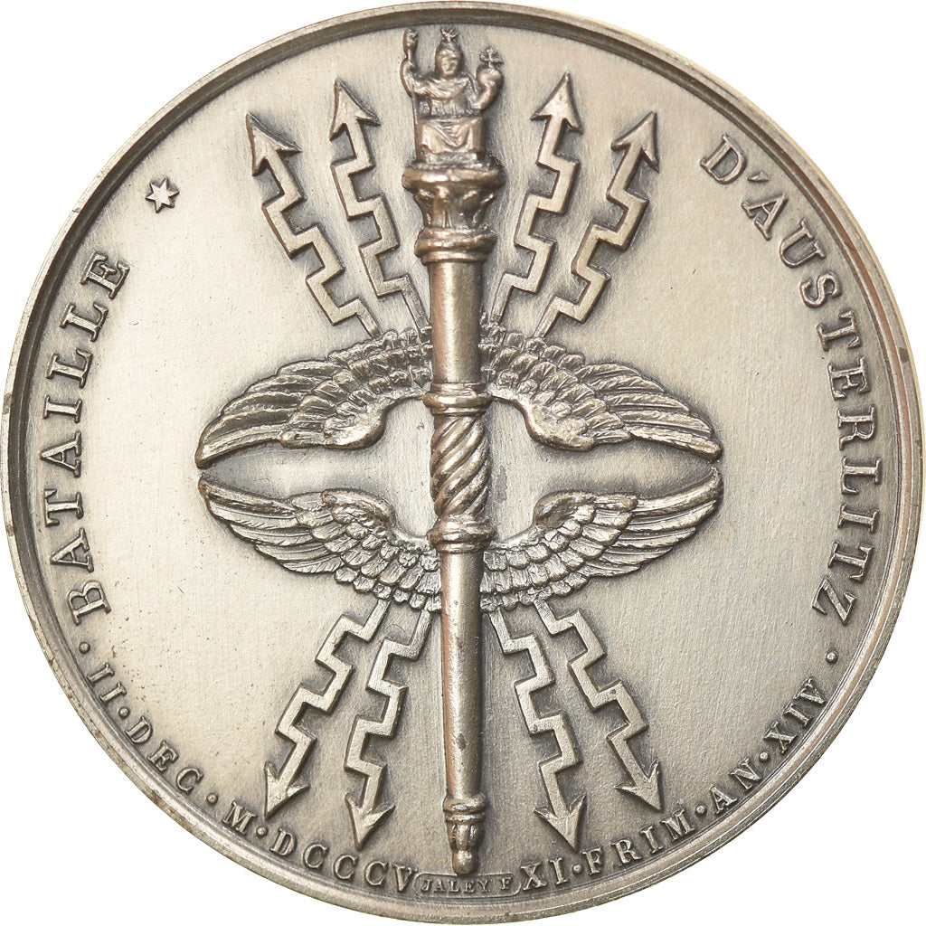 France, Médaille, Napoléon Ier, Bataille d'Austerlitz, 1969, Andrieu