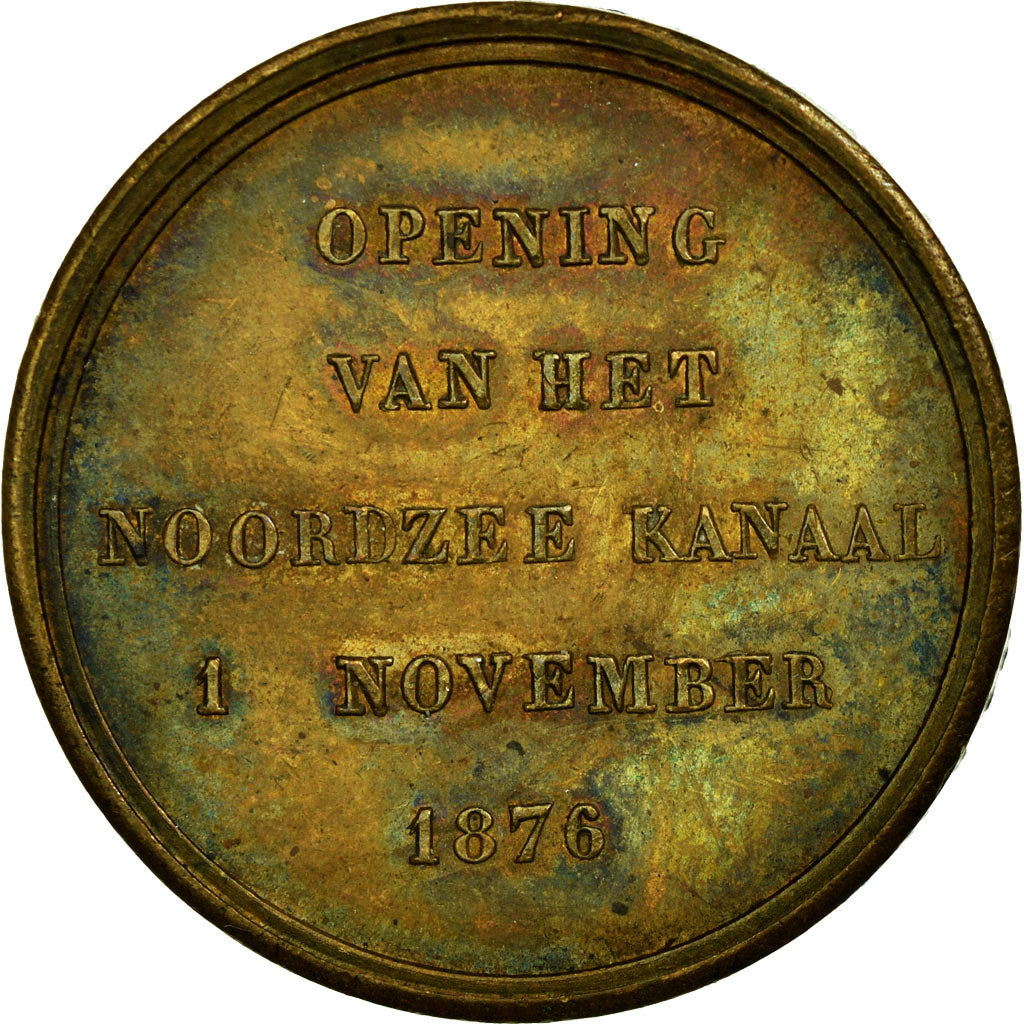 Netherlands, Medal, Inauguration du Canal de la Mer du Nord, Amsterdam, 1876