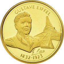 Francia, medaglia, Gustave Eiffel, FDC, Oro