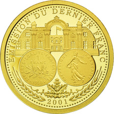 France, Medal, 10ème Anniversaire du Dernier Franc, MS(65-70), Gold