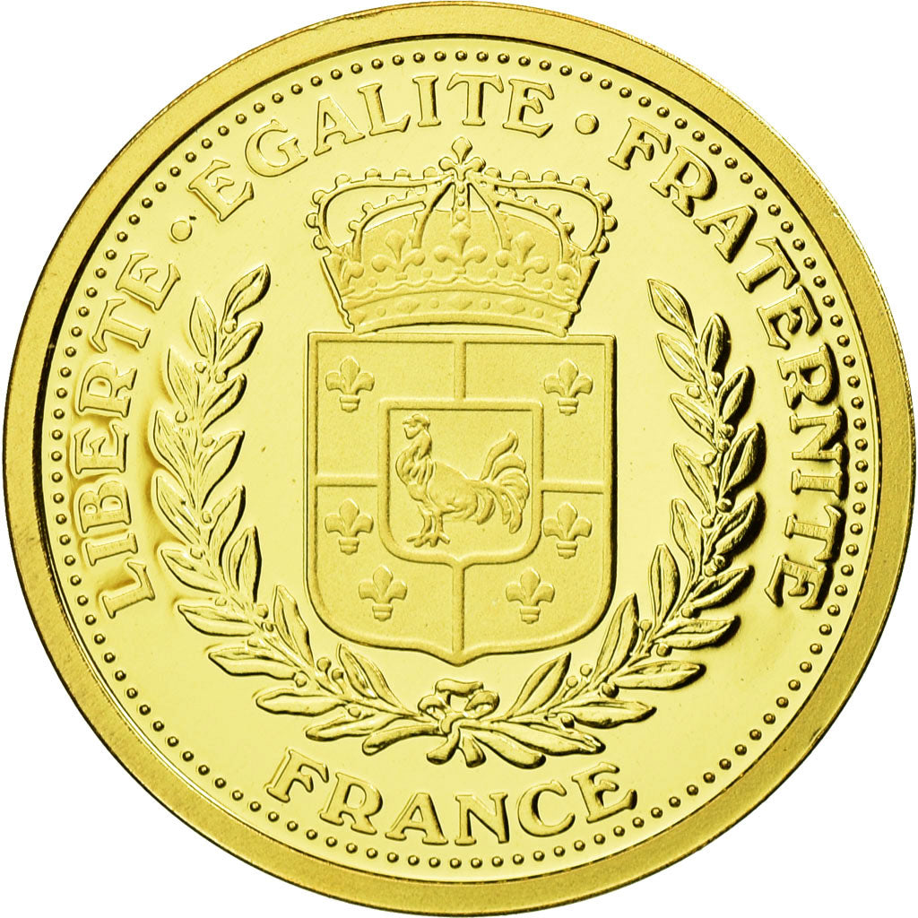 France, Medal, 10ème Anniversaire du Dernier Franc, MS(65-70), Gold
