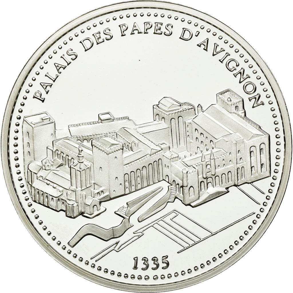 France, Medal, Le Palais des Papes d'Avignon, MS(65-70), Silver