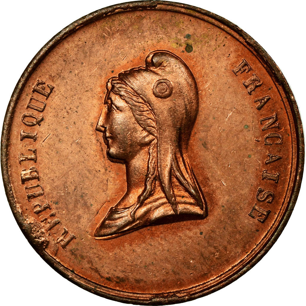 France, Medal, Révolution, Fête du Champs de Mars du 14 Mai, 1848, AU(55-58)
