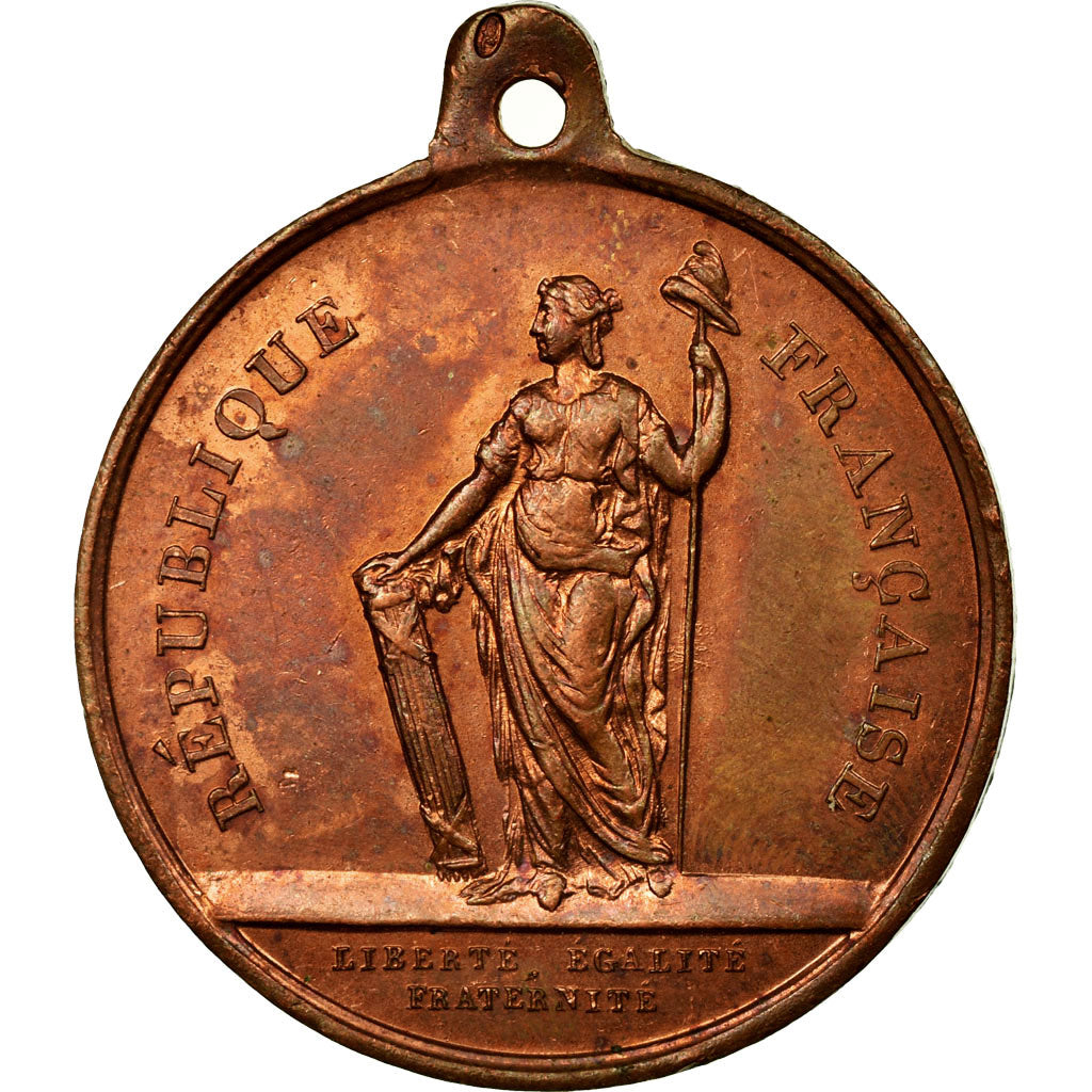 France, Medal, Révolution, 1ère Séance de l'Assemblée Nationale, 1848