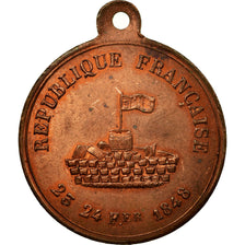 Frankreich, Medaille, Deuxième République, Révolution, Journées de février