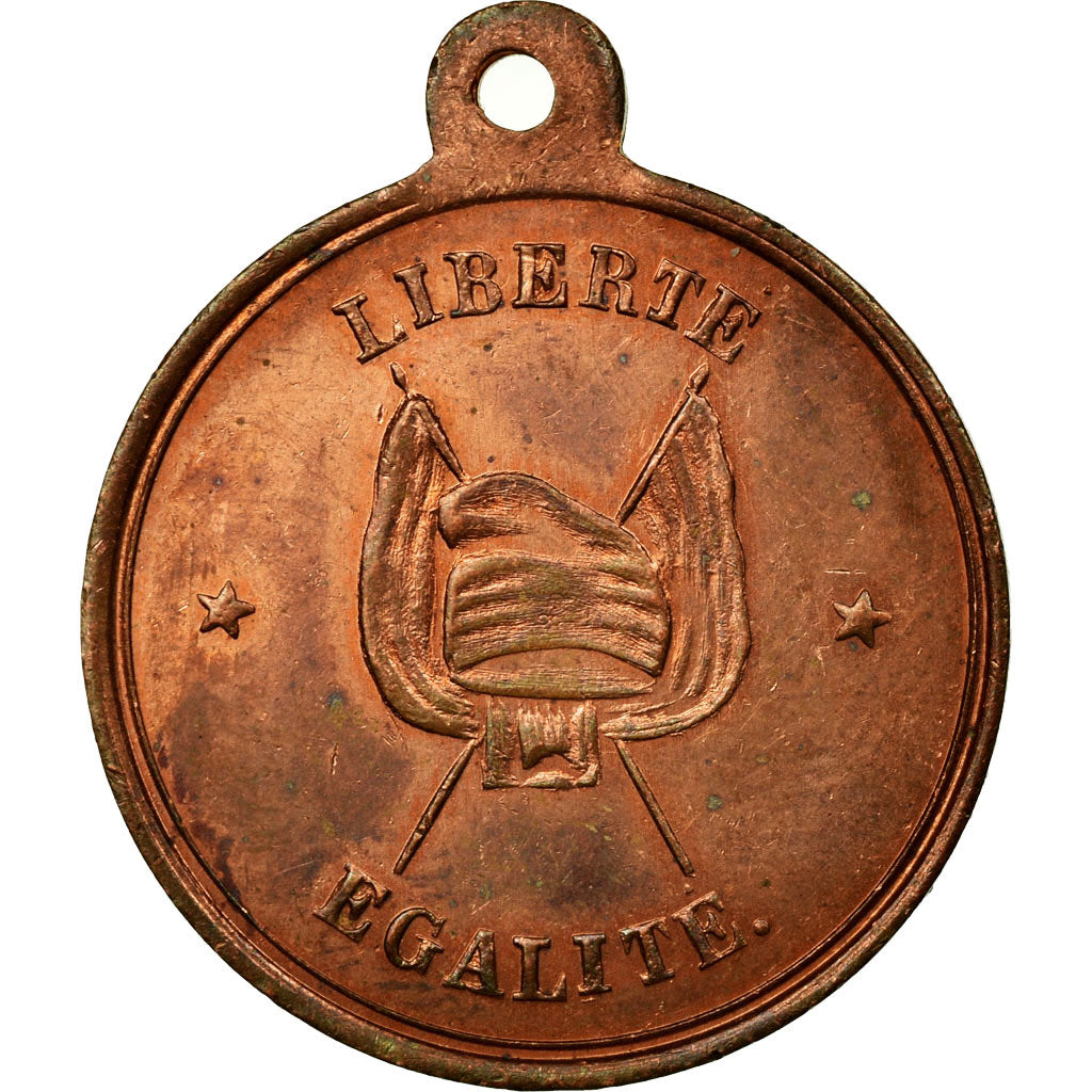 Frankreich, Medaille, Deuxième République, Révolution, Journées de février