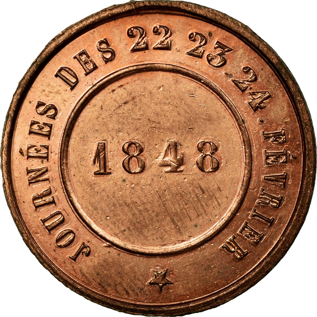 Frankreich, Medaille, Deuxième République, Révolution, Journées de février