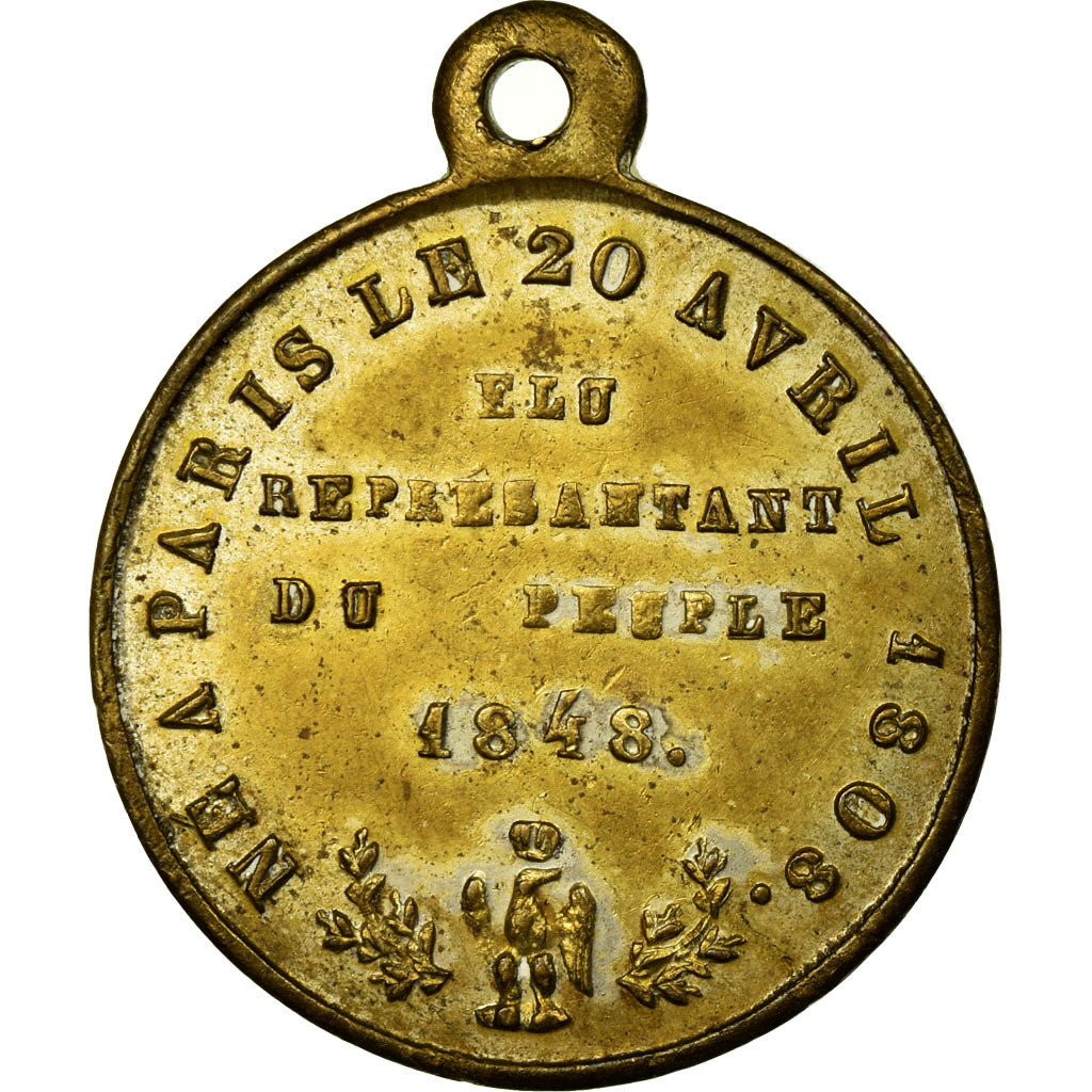 Francia, medaglia, Deuxième République, Révolution, Bonaparte, 1848, BB+