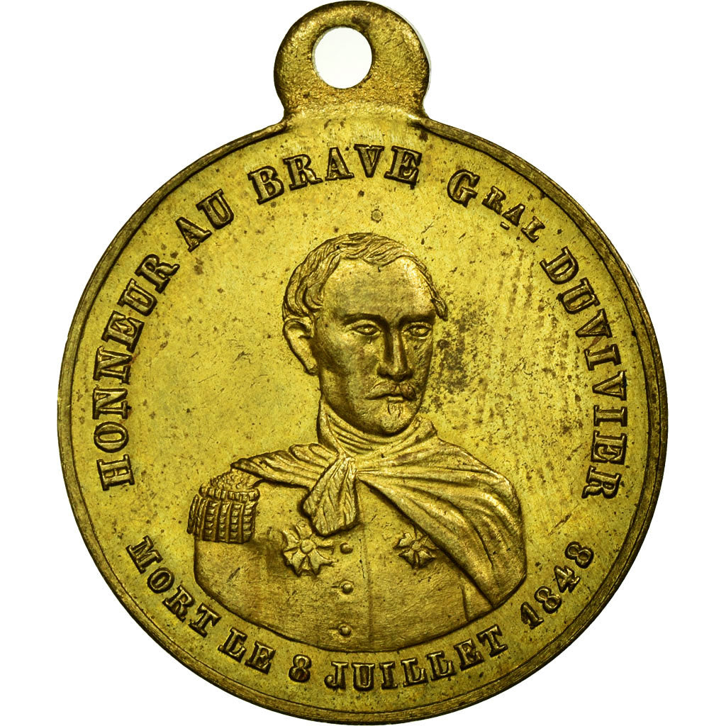 France, Medal, Révolution, Honneur aux Braves, Général Duvivier, 1848
