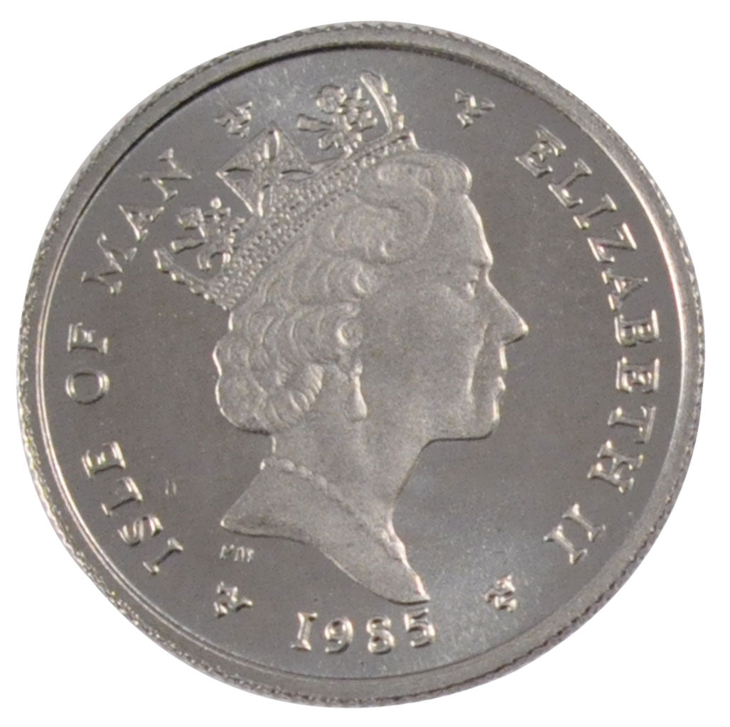 Isle of Man, 1/10 Noble, 1985, KM #153, MS(65-70), Platin, 3.10