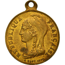 Francia, medaglia, Le Gouvernement de la Défense Nationale, 1870, BB+, Ottone