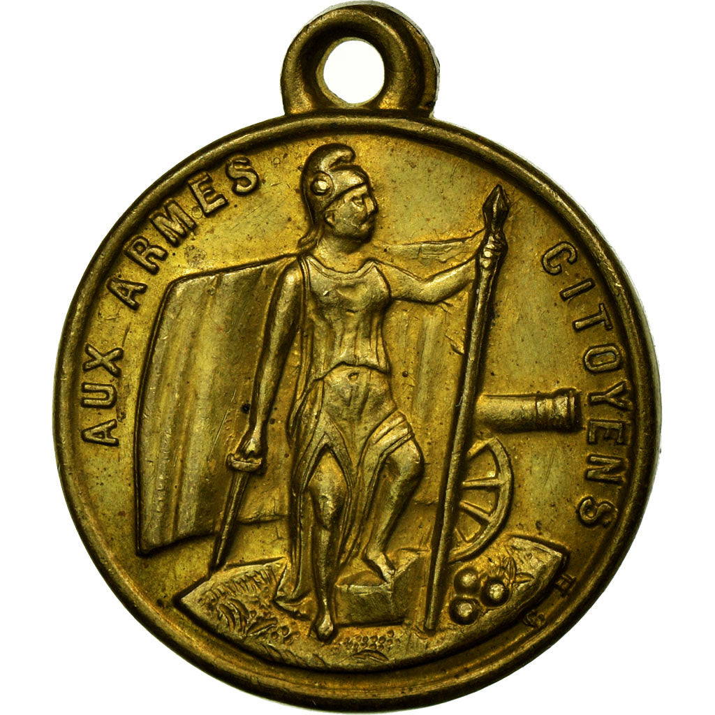 France, Médaille, République Française Acclamée, Aux Armes Citoyens, 1870