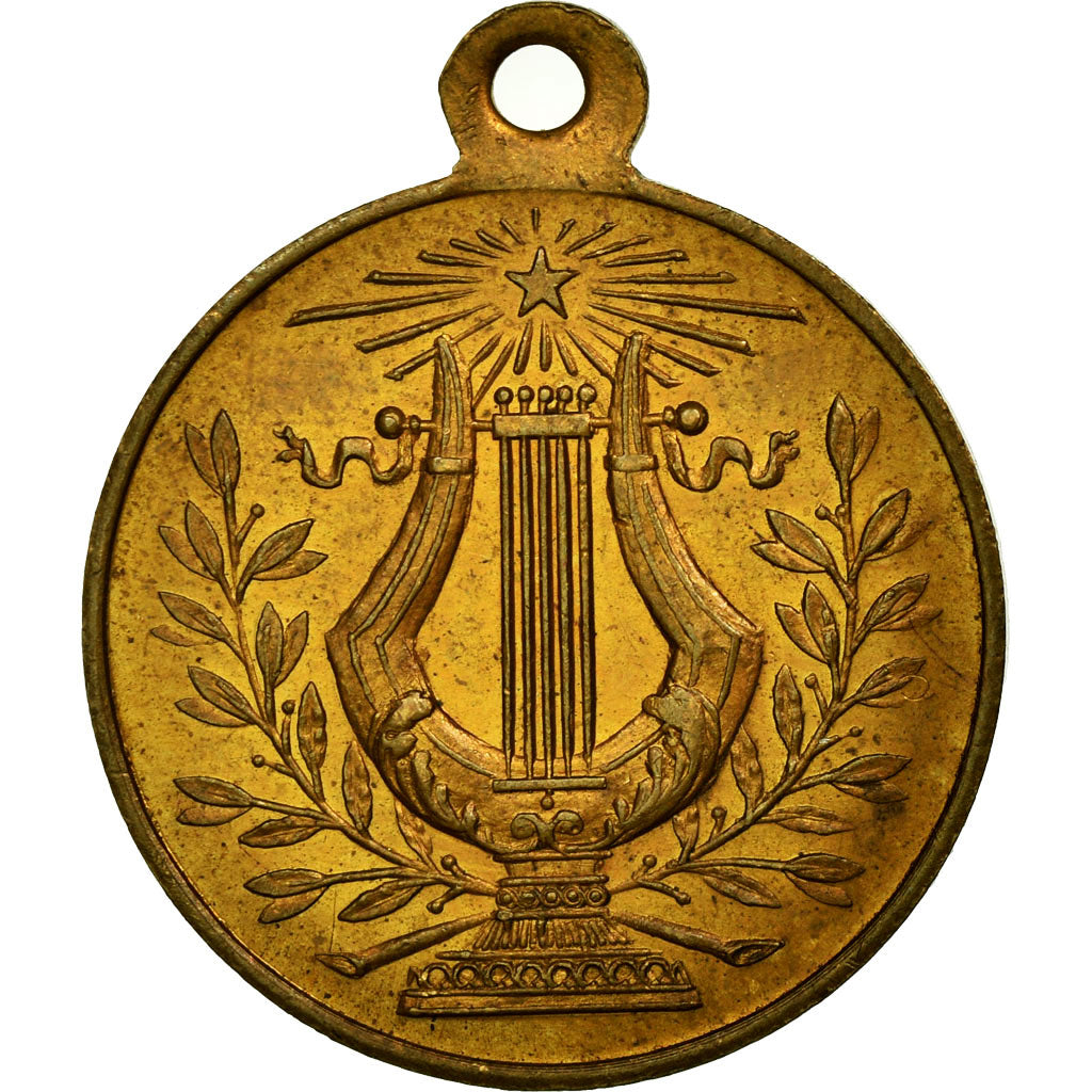 France, Medal, Concours Agricole et Musical, Ville de Noves, 1870, AU(55-58)