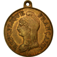 France, Medal, Union Patriotique, 1870, AU(55-58), Copper