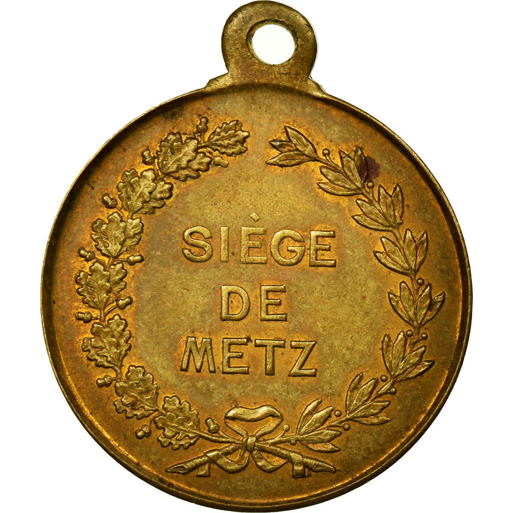 France, Medal, Maréchal Bazaine, Siège de Metz, AU(50-53), Copper