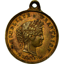France, Médaille, Troisième République, Marianne, 1870, TTB, Cuivre