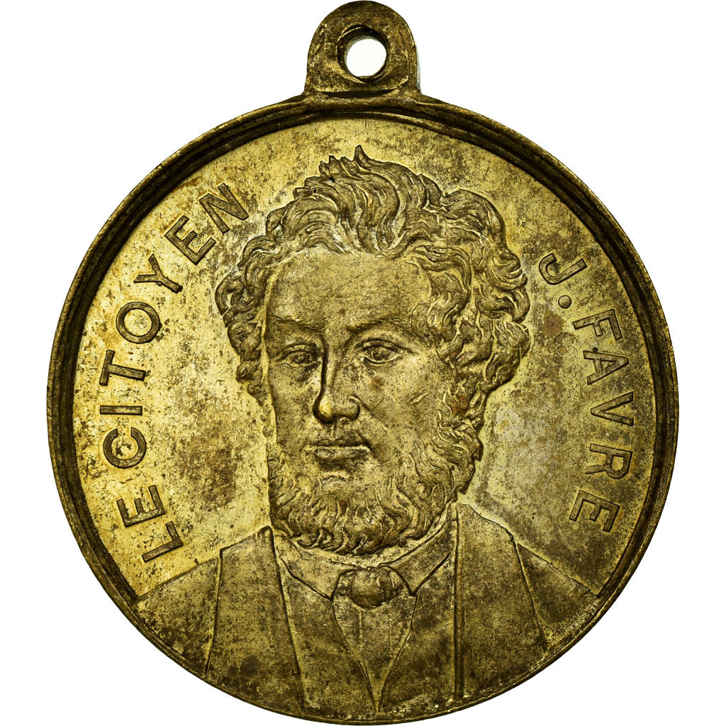Francia, medaglia, Troisième République, Circulaire du Citoyen J. Favre, 1870