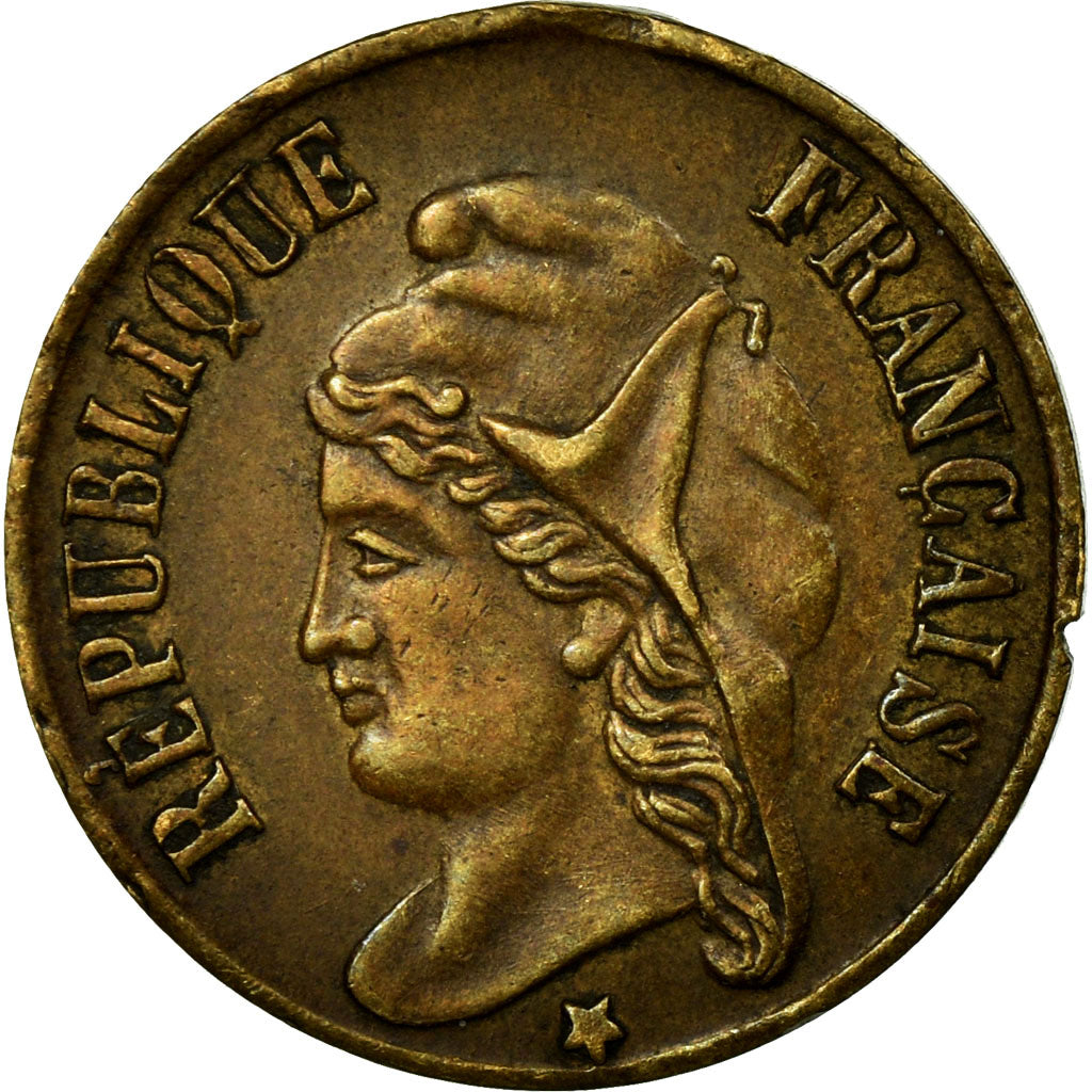 France, Médaille, Troisième République, Marianne, 1870, TTB+, Cuivre