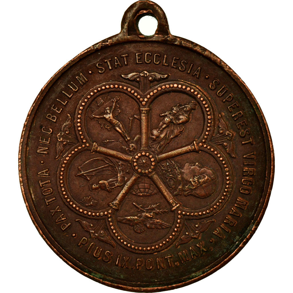 Vatican, Medal, Pie IX, Concile Oecuménique de Rome, 1869, AU(50-53), Copper