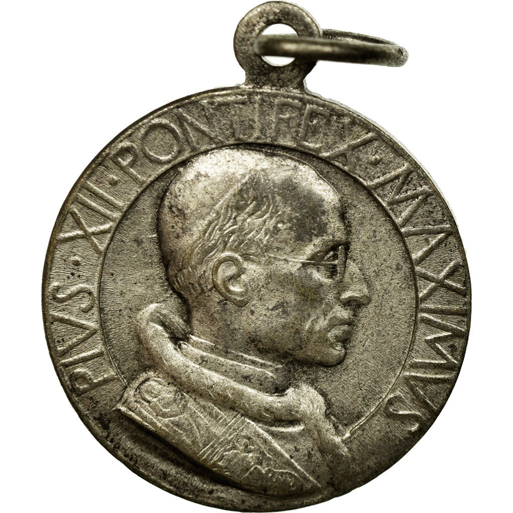 Vatikan, Medaille, Pie XII, SS, Silvered bronze
