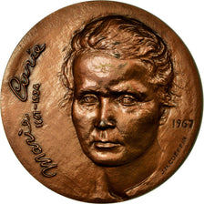 Frankrijk, Medaille, Marie Curie, Polonium-Radium, 1968, Coeffin, UNC-, Bronze