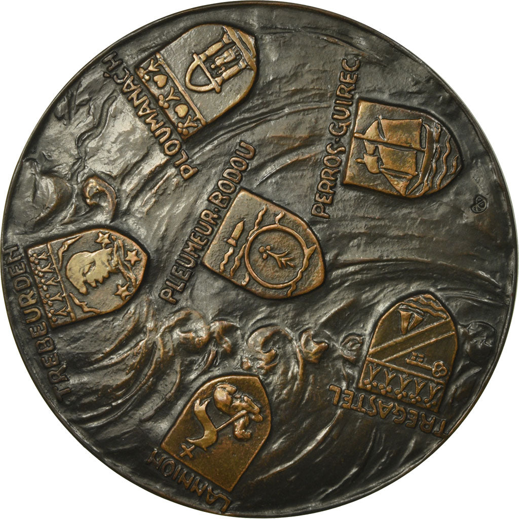 France, Medal, Bretagne, Côte de Granit Rose, Monier, MS(63), Bronze