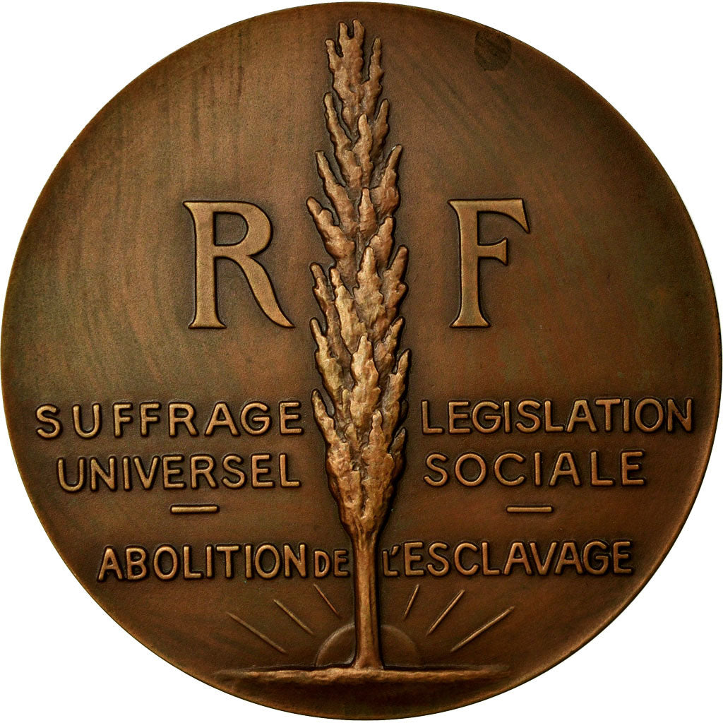 France, Medal, Centenaire de l'Abolition de l'Esclavage, 1948, Bazor, MS(63)