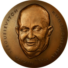 Frankrijk, Medaille, Politique, Visite de Khrouchtchev à Paris, 1960, UNC-