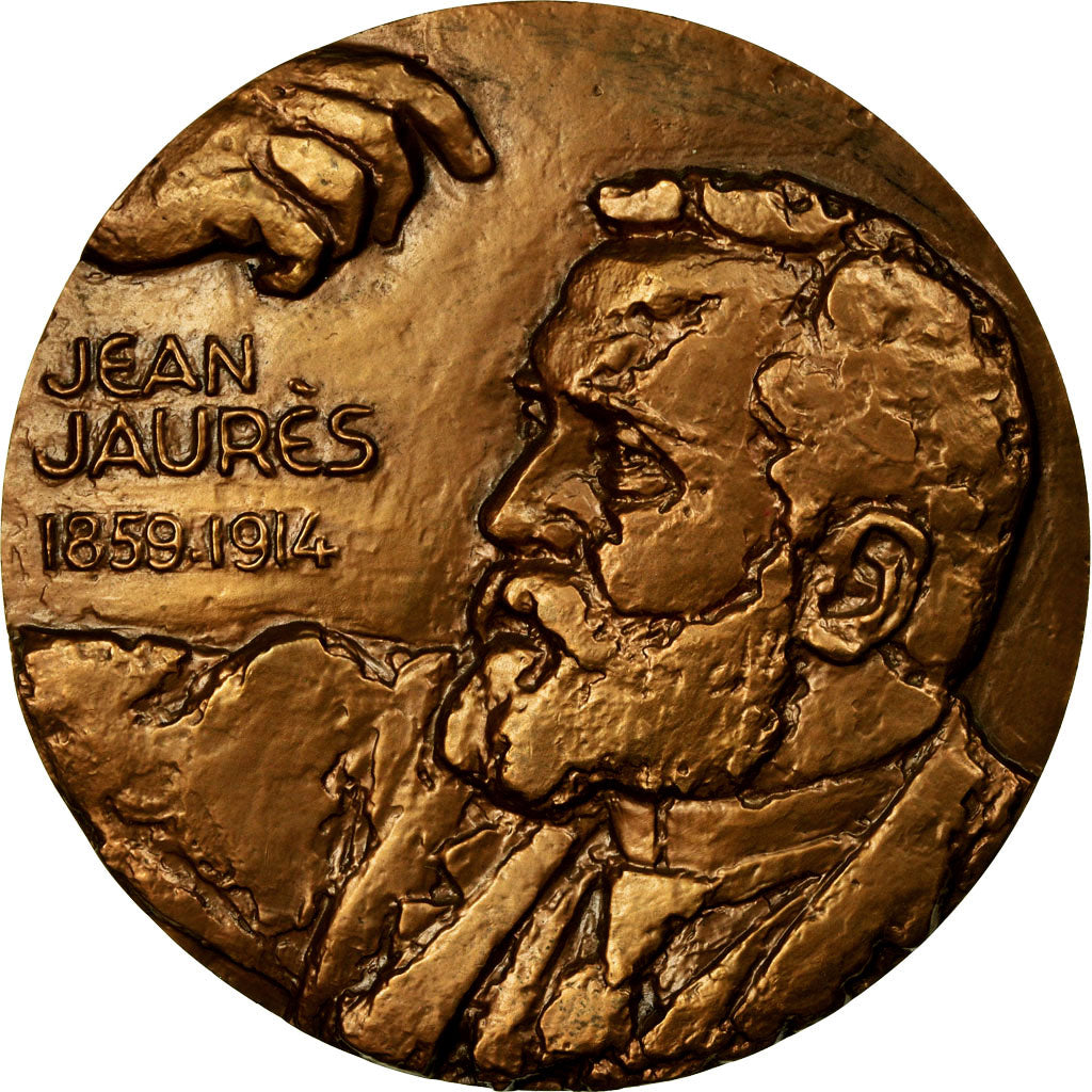 France, Medal, Centenaire de Jean Jaurès, Castres, 1959, Revol, MS(63), Bronze
