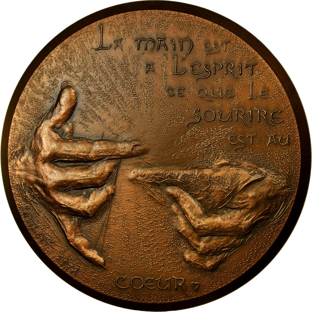 France, Médaille, Métiers d'Art, 1981, Santucci, SPL, Bronze
