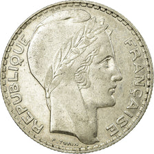 Francja, 10 Francs, Turin, 1937, Paris, Srebro, AU(50-53), Gadoury:801, KM:878