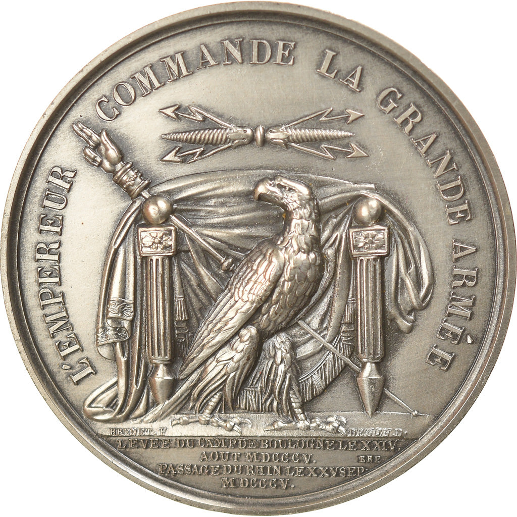 France, Medal, Napoléon Ier, L'Empereur Commande la Grande Armée, 1969, Droz