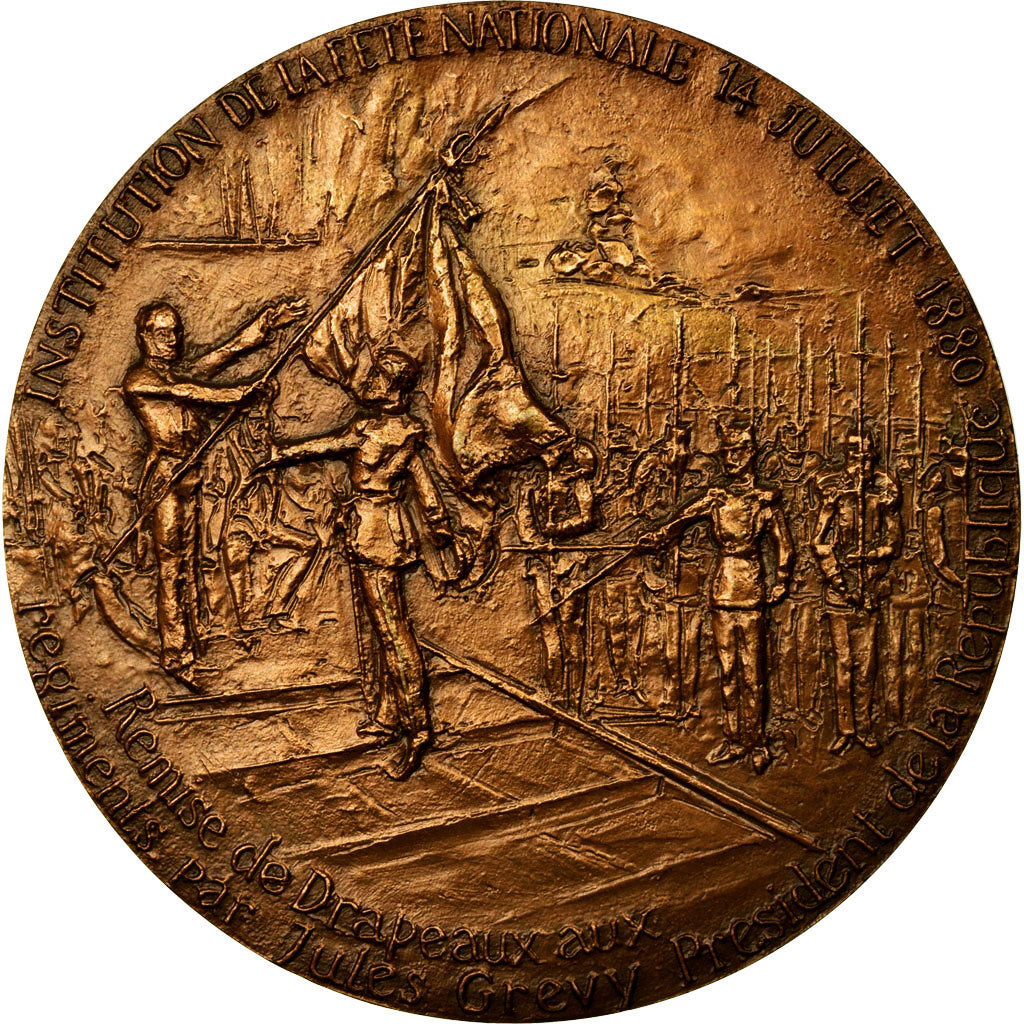 France, Medal, Institution de la Fête Nationale, Jules Grévy, 1983, Boyer