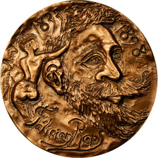Belgium, Medal, Peinture, Félicien Rops, 1983, MS(63), Bronze