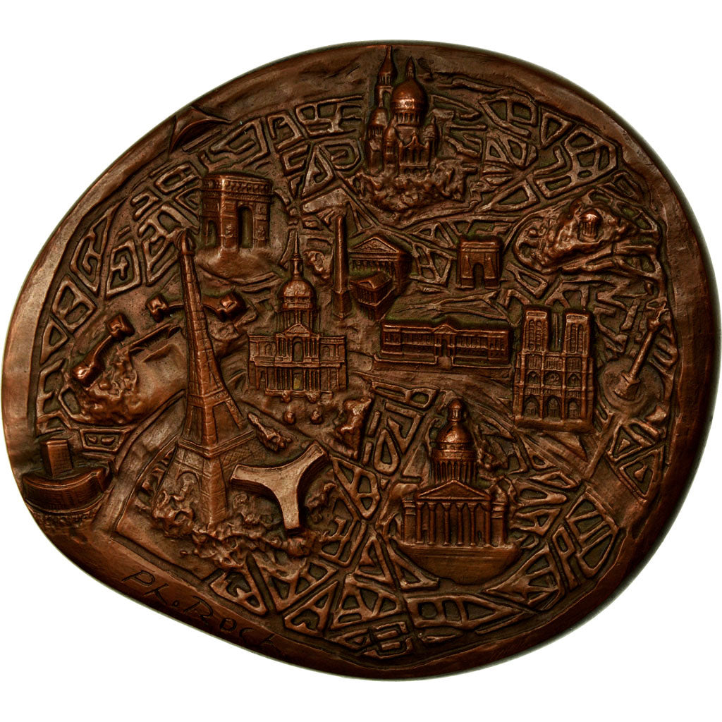 France, Médaille, L'Histoire de Paris, Fluctuat Nec Mergitur, 1974, Roch, SPL