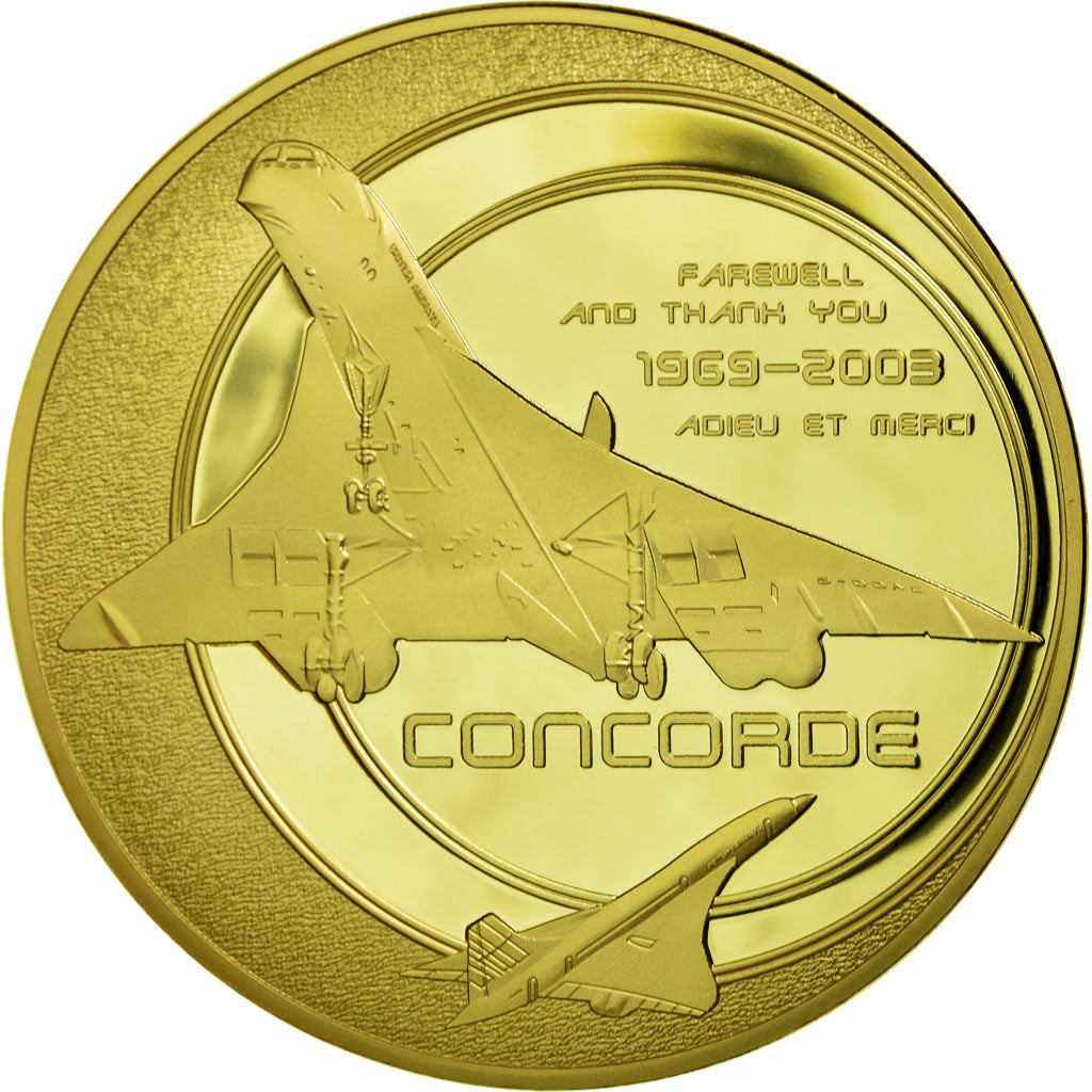 France, Medal, Adieu au Concorde, Dernier Vol New-York/Paris, 2013, MS(65-70)