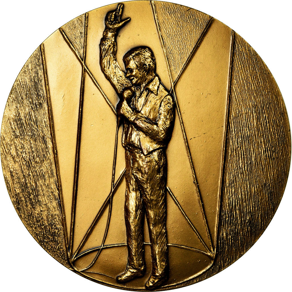 Francia, medaglia, Chanson, Yves Montand, Lovy, SPL, Bronzo