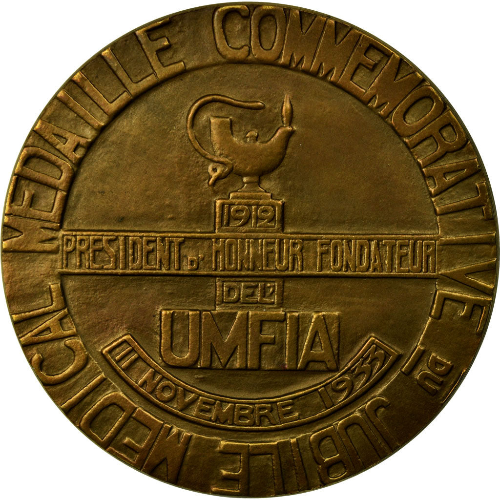 Francja, Medal, Clémenceau, Docteur en Médecine, Jubilé Médical, 1933