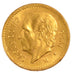 MEXICO, 5 Pesos, 1955, Mexico City, KM #464, AU(55-58), Gold, 19, 4.10